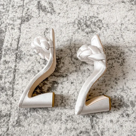 Loeffler Randall Silver Braided Heels - Picture 7 of 14